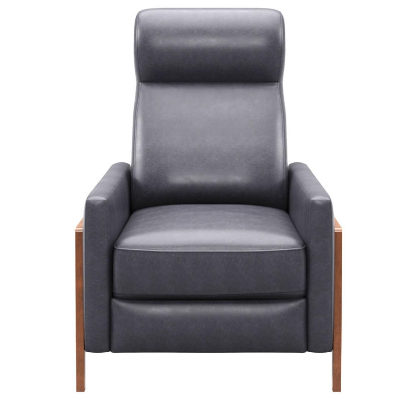Lathan 30.75" Wide Leather Match Manual Club Recliner