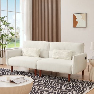 Latitude Run Saumur 34.65" Sleeper Corduroy | 31.89 H x 34.65 W x 34.65 D in | Wayfair Sofas