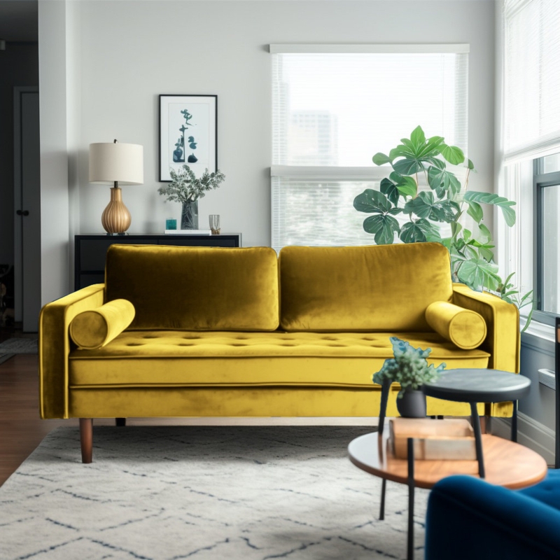 Laurindo 70'' Velvet Sofa