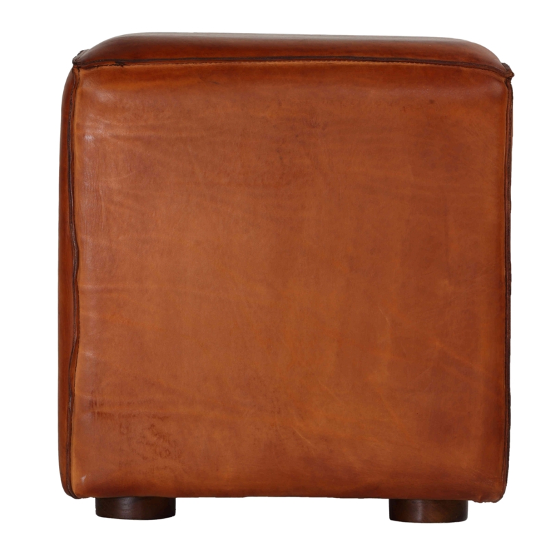 Leather Ottoman