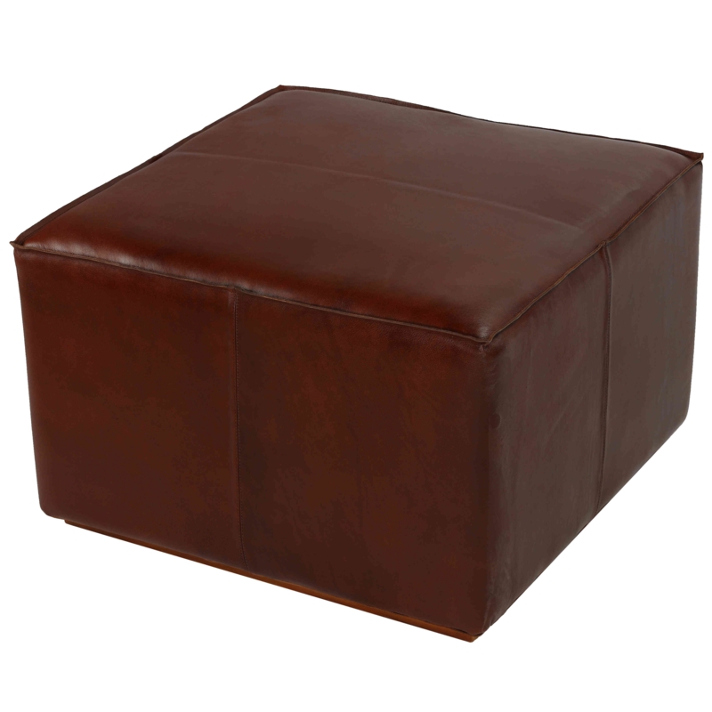 Leather Ottoman