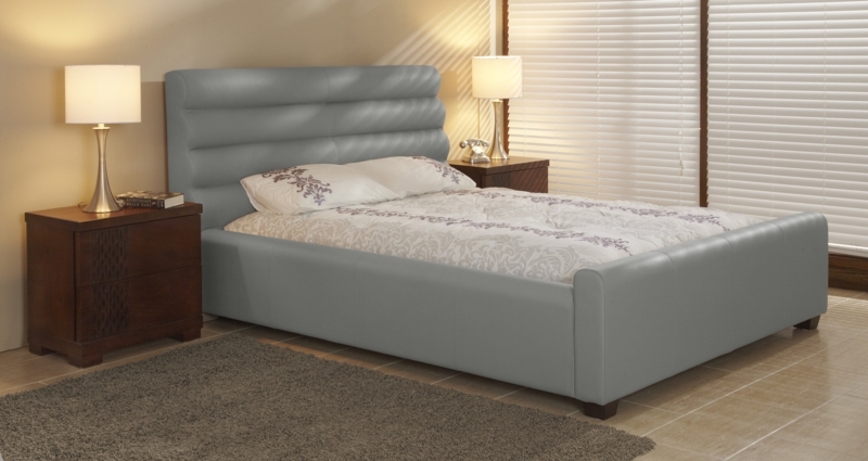 Leather Platform Bed