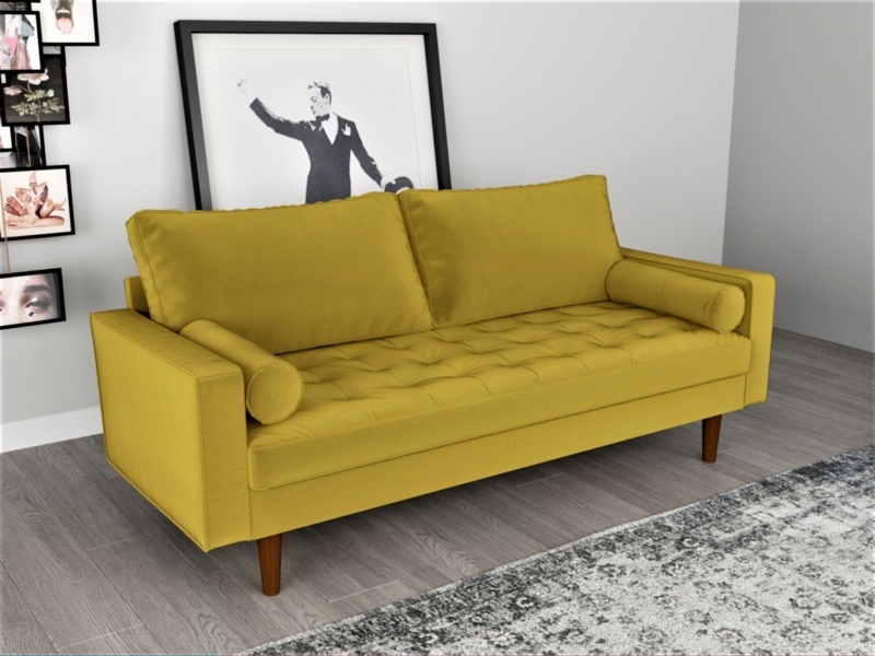 Leffler 69.68'' Velvet Sofa