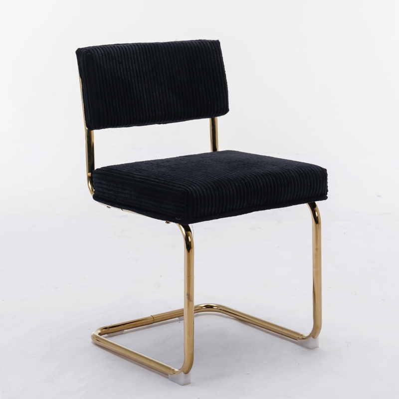 Lional Upholstered Metal Side Chair