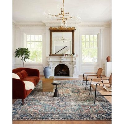 Loloi II Margot Oriental Area Rug in Beige White 138.0 x 30.0 x 0.38 in, Polyester | Wayfair Canada