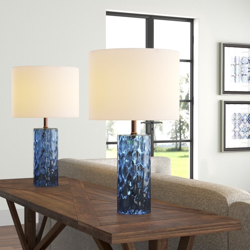 Blue And White Table Lamps