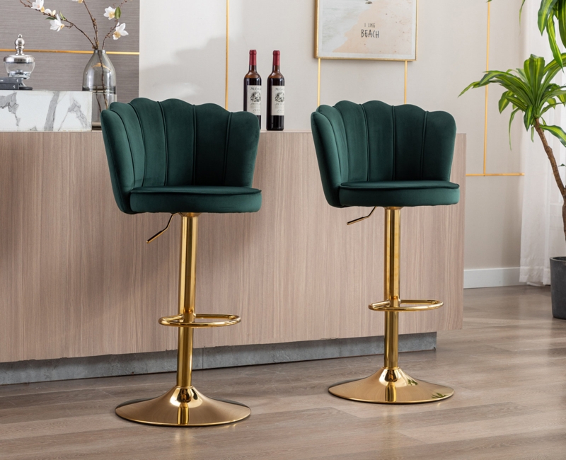 Ludka Swivel Adjustable Height Stool (Set of 2)