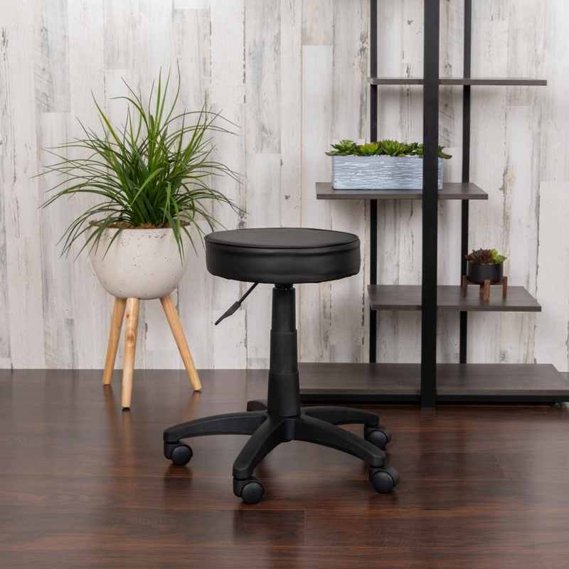 Mailan Adjustable Height Ergonomic Lab Stool with Wheels