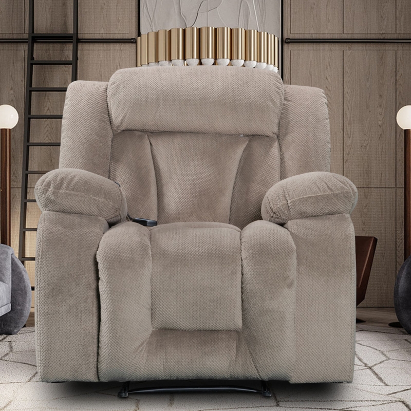 Massage Heated Recliner Chair 37.23" Width Recliner Sofa Chair Living Room Chairs Bearing 500 lbs.