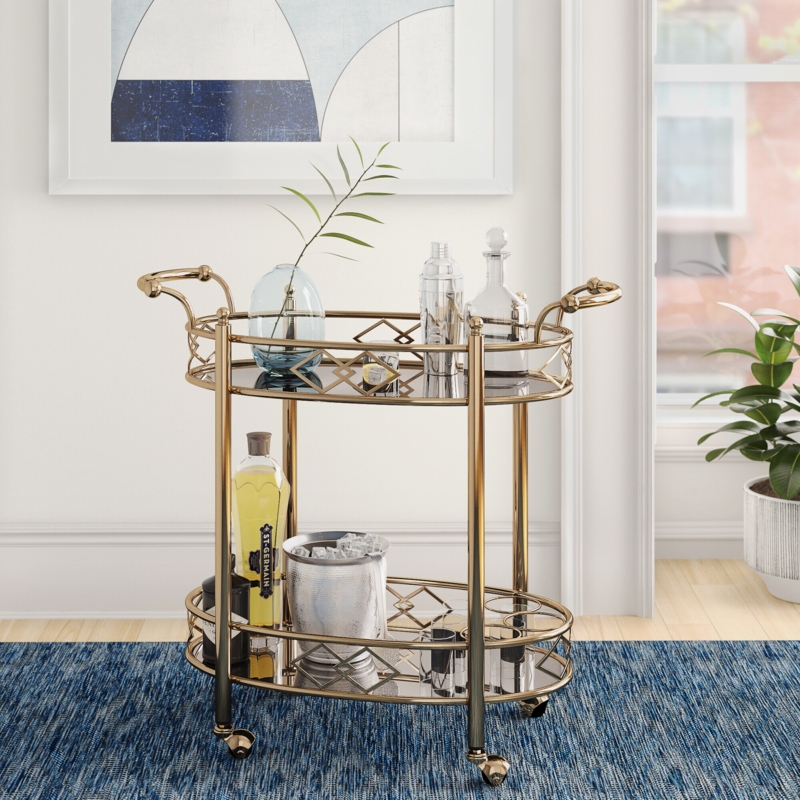 Maysville Metal Bar Cart