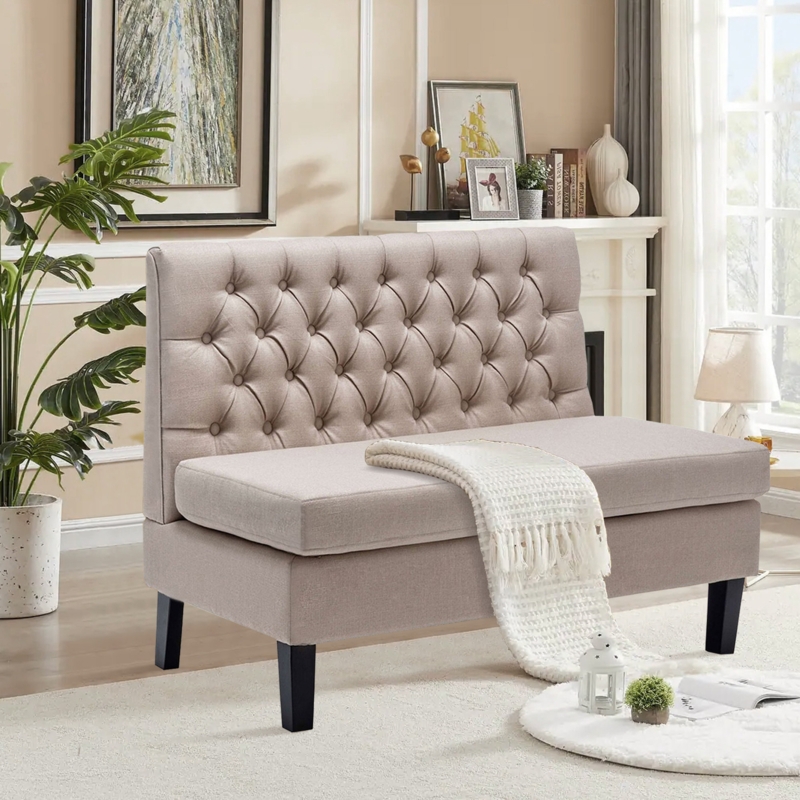 Mccue 43'' Upholstered Settee