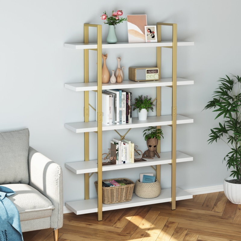 Gold Bookcases