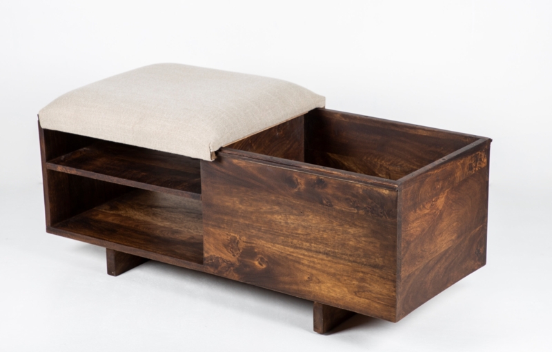 Merrina Solid Wood Storage Bench