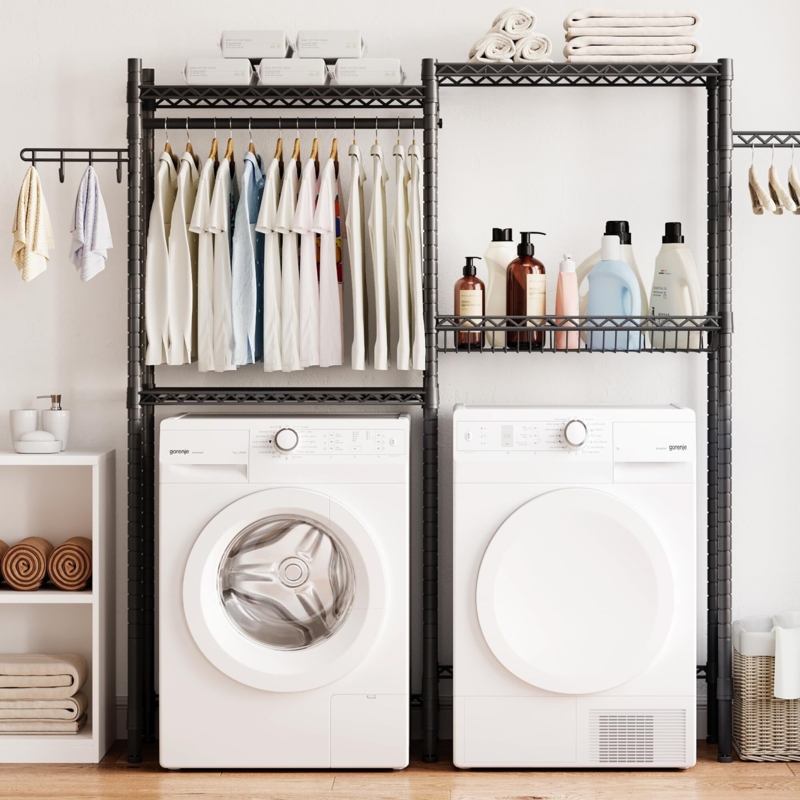 Metal Free Standing Laundry Room Organizer