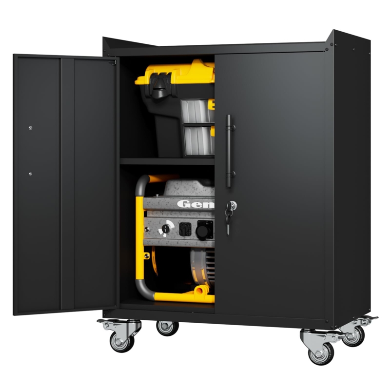 Metal Single Storage Cabinet ( 35.4" H x 30.3" W x 18.1" D)