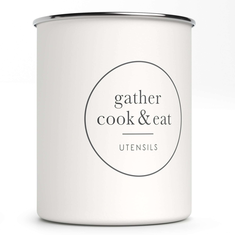 Metal Utensil Crock