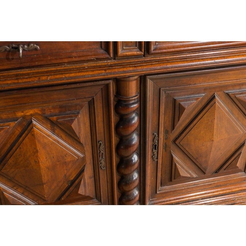 Mid 19th Century Louis XIII Walnut Buffet Sideboard