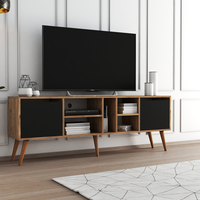 Mid Century Modern TV Stand Up to 80" TVs Media Console
