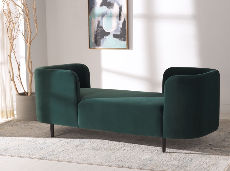 Midway Velvet Chaise Lounge