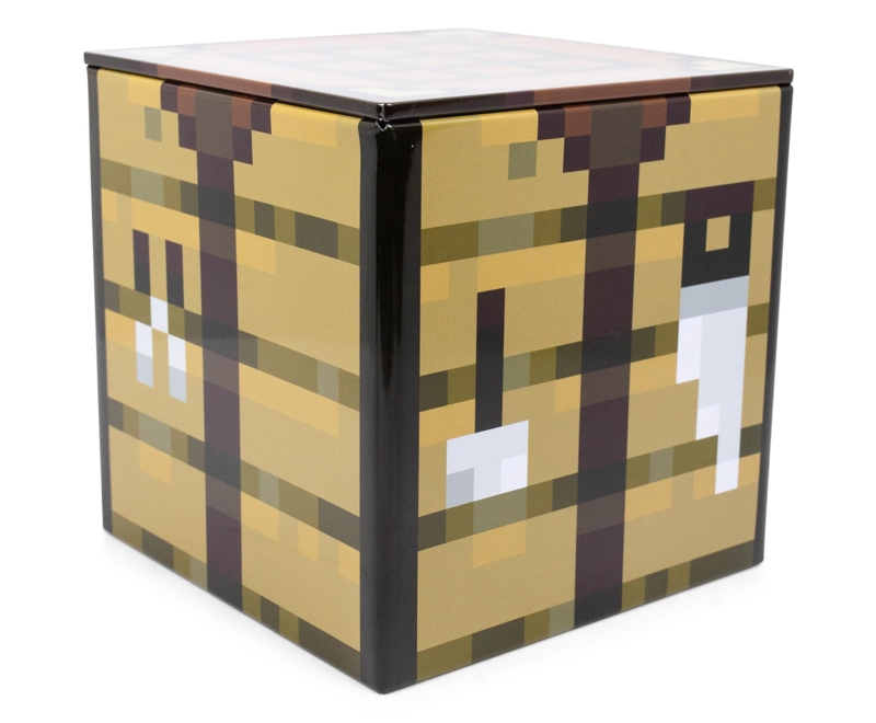 Minecraft Crafting Table Tin Metal Box