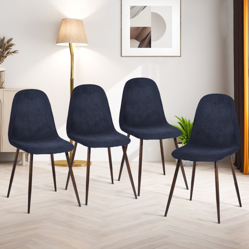 Minehead Upholstered Side Dining Chair for Living Room Kitchen Dining Room (Set of 4)