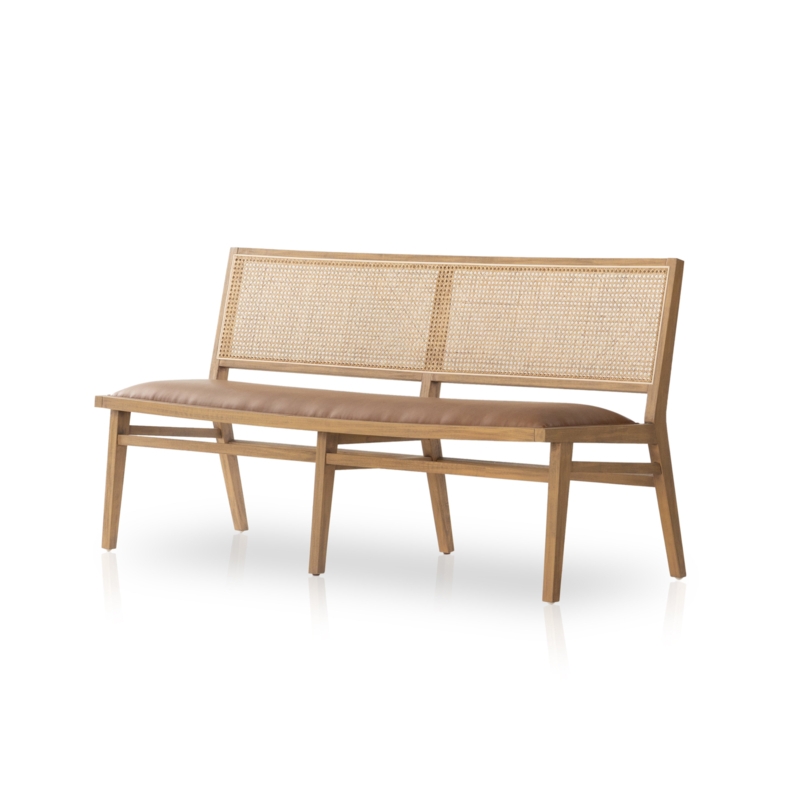 Miraz Faux Leather Upholstered Bench