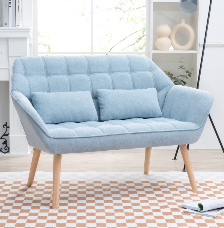 Modern Living Room Comfy Couch 50.08" Upholstered Sofa Loveseat