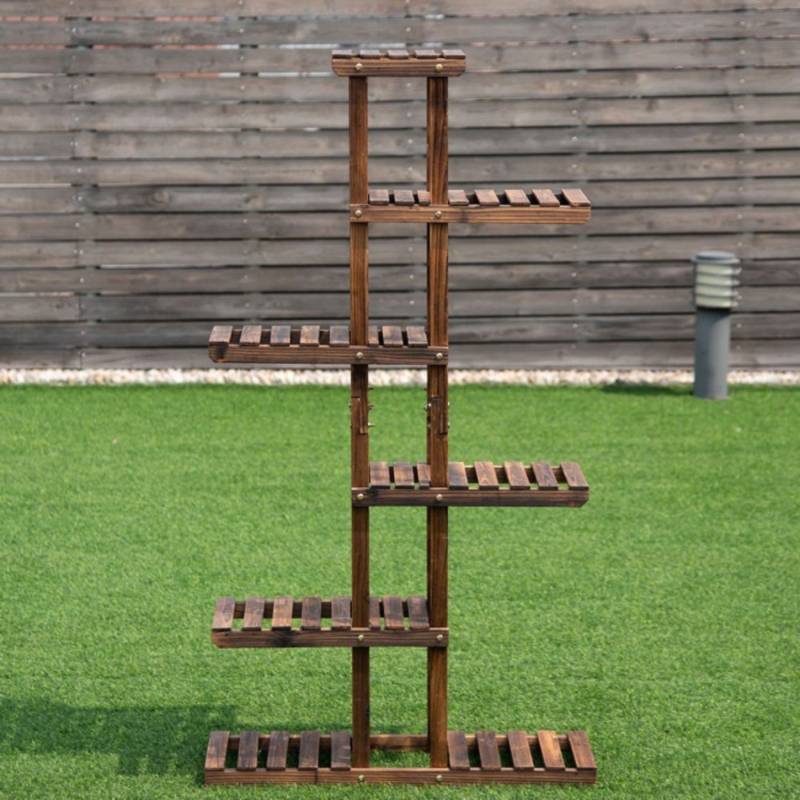 Mondovi 6 Tier Garden Wooden Storage Plant Stand