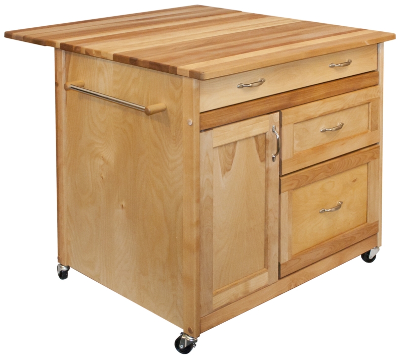 Nacomia Wood Kitchen Cart
