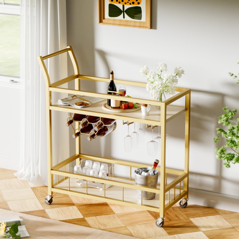 Narron Metal Bar Cart