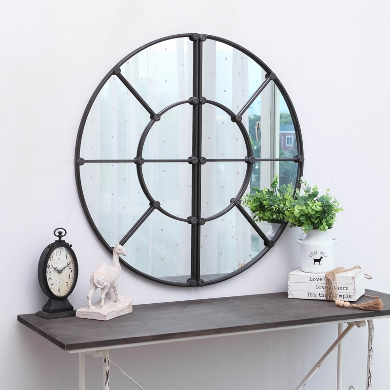 Naydia Metal Flat Wall Mirror