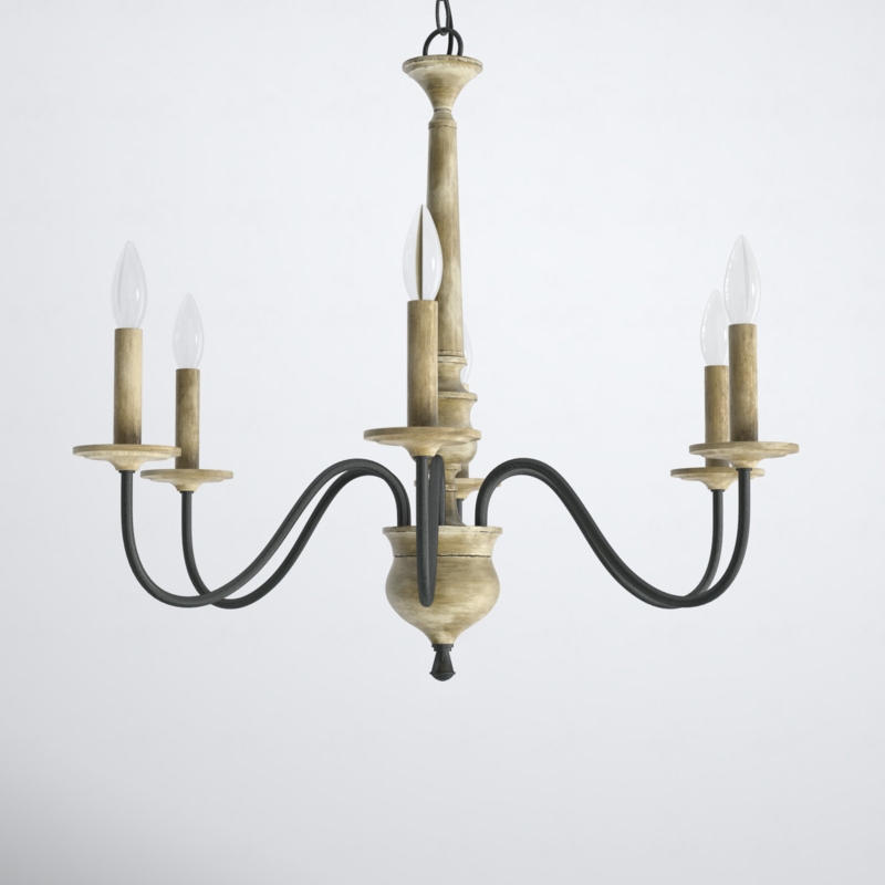 Neddy 6 - Light Dimmable Classic / Traditional Chandelier