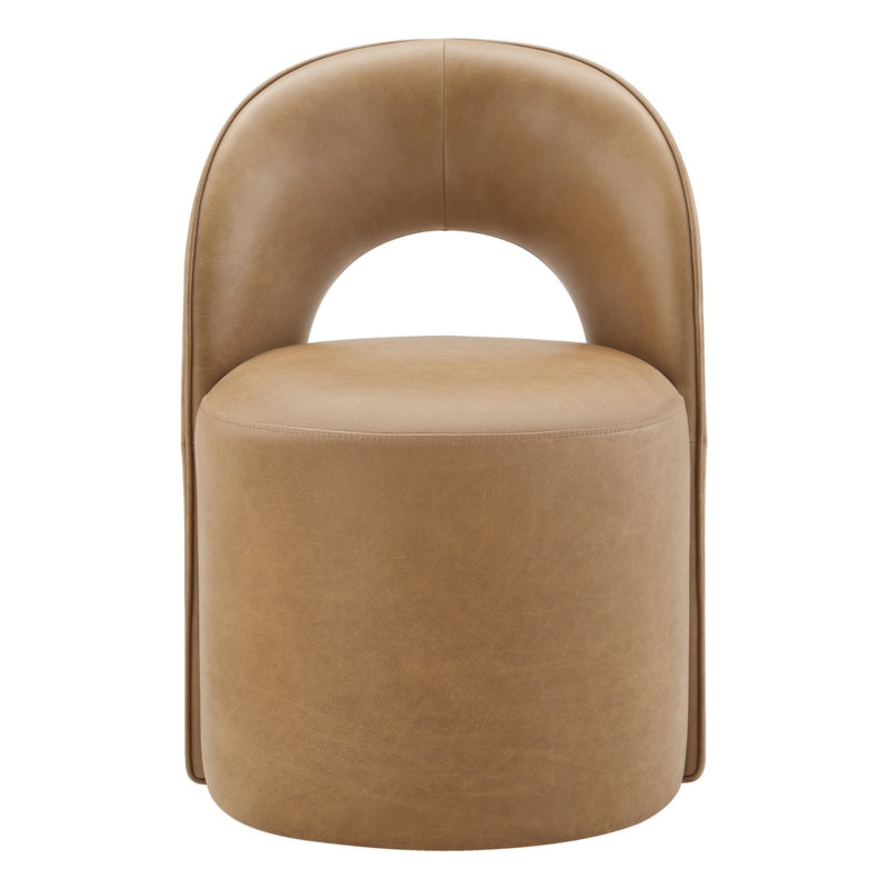 Neta Genuine Leather Upholstered Side Chair