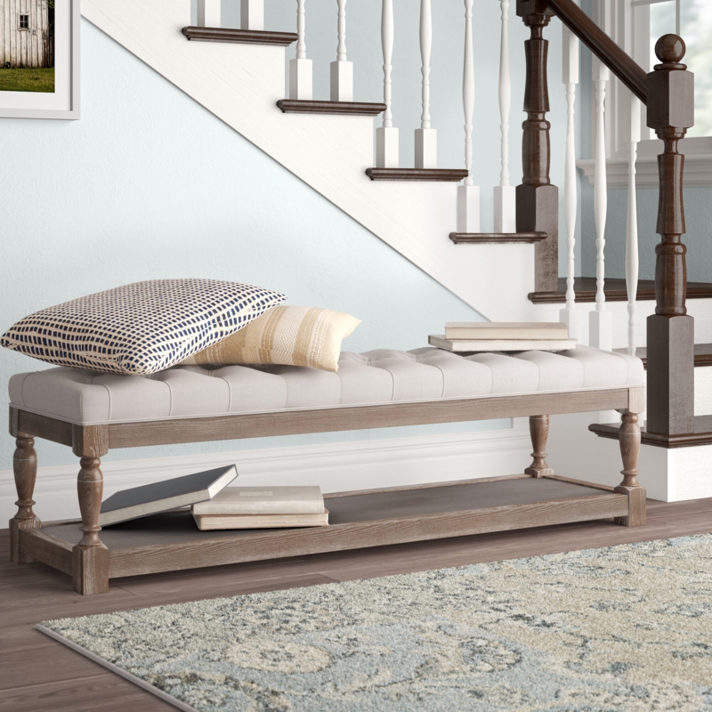 Newport Polyester Upholstered Storage Bench