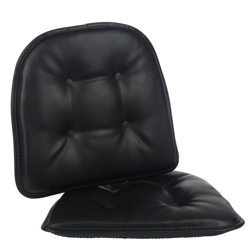 Non-Slip Faux Leather Dining Room And Kitchen Seat Cushions, 16 X 15 X 2 Inches