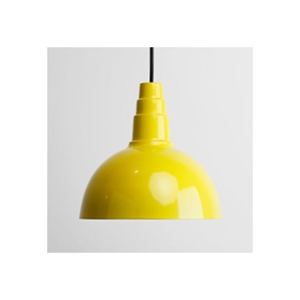 Nordic Style Bowl Hanging Light with Adjustable 1 Light Metal Hanging Light for Office Study Room - White