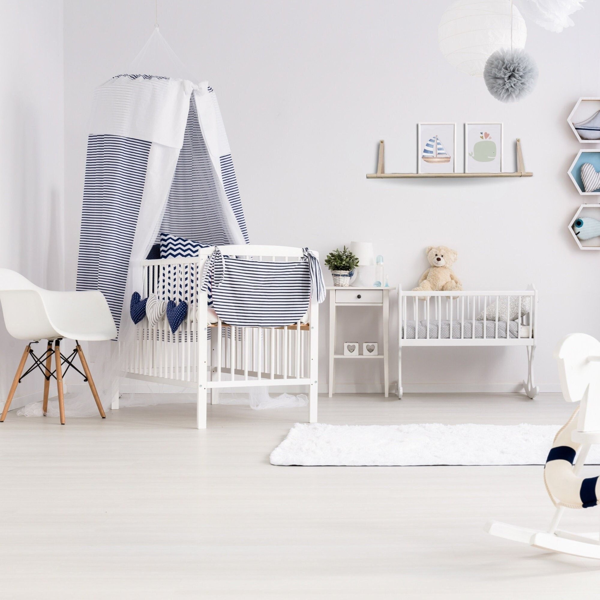 Nursery Shelf Straps Natural Leather | Baby's Room Floating Shelf Straps only (shelf not included)