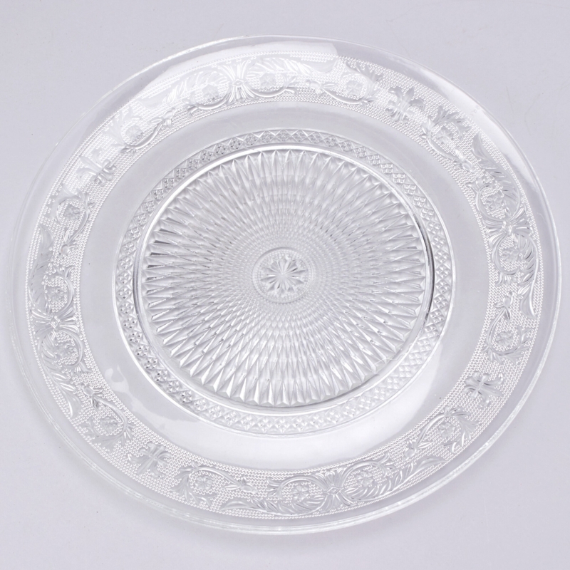 Odonnell Glass Floral Charger (Set of 8)