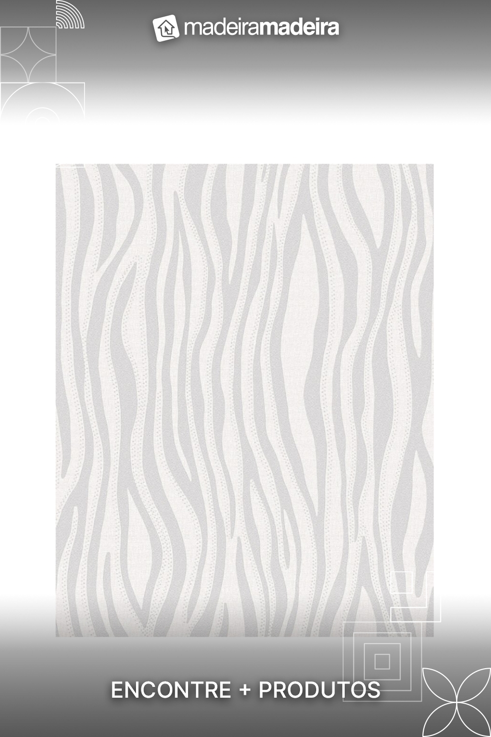 Papel de Parede Casual Zebra 30403 Tam. 4m Papel de Parede Casual Zebra 30403