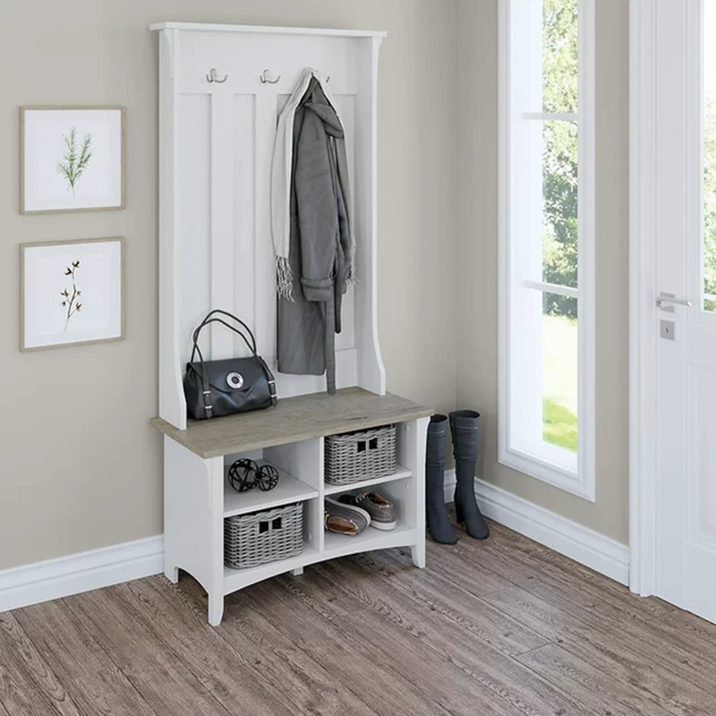 Pernell Hall Tree 32'' Wide with Bench and Shoe Storage