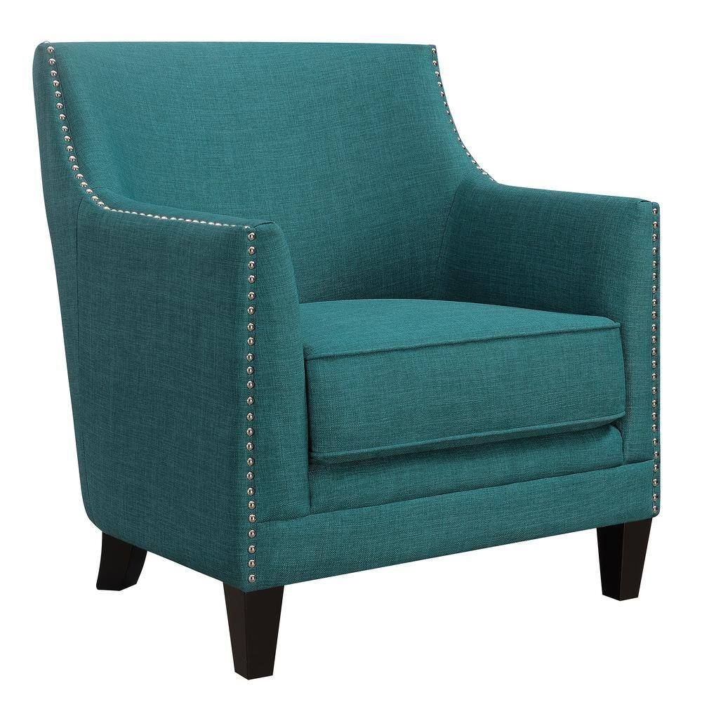 Picket House Furnishings Deena Teal Accent Chair, Blue