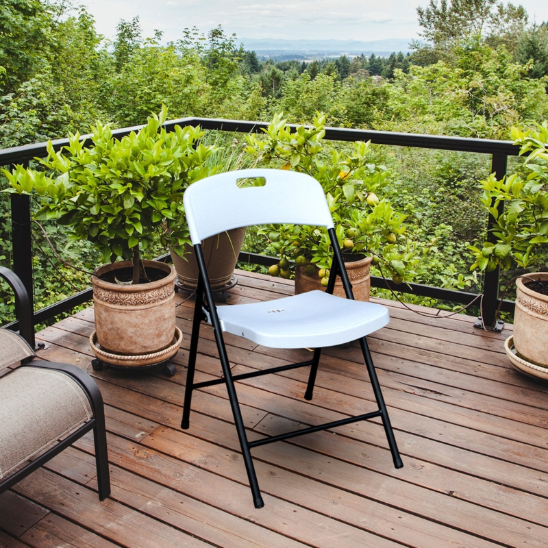 Plastic / Resin Folding Chair Set (Set of 4)