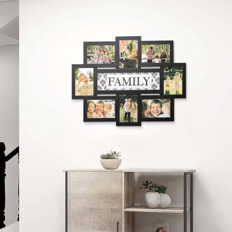 Pourteau 8 Opening Family Picture Frame 