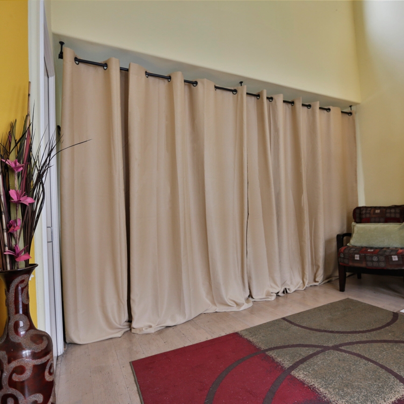Premium Heavyweight Room Divider Curtains Hanging Room Divider