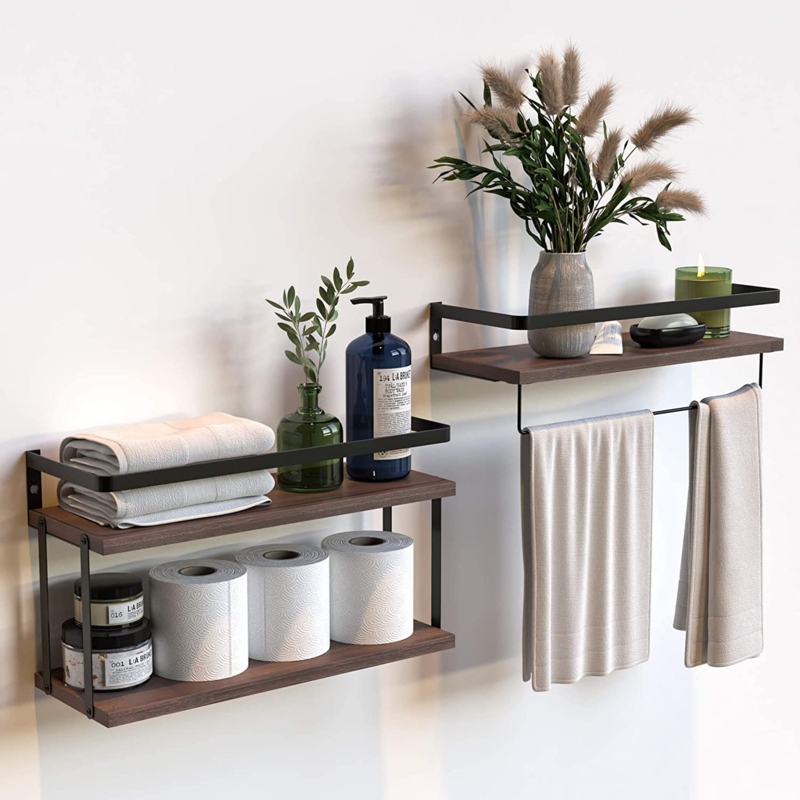 Purefoy 3 Piece Floating Shelf with Towel Bar