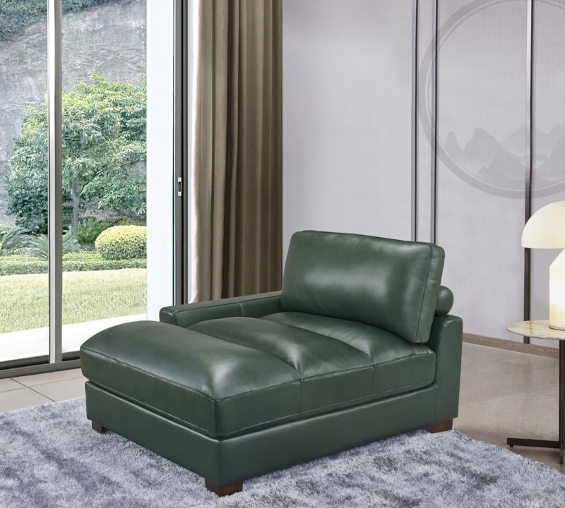 Quala Leather Chaise Lounge