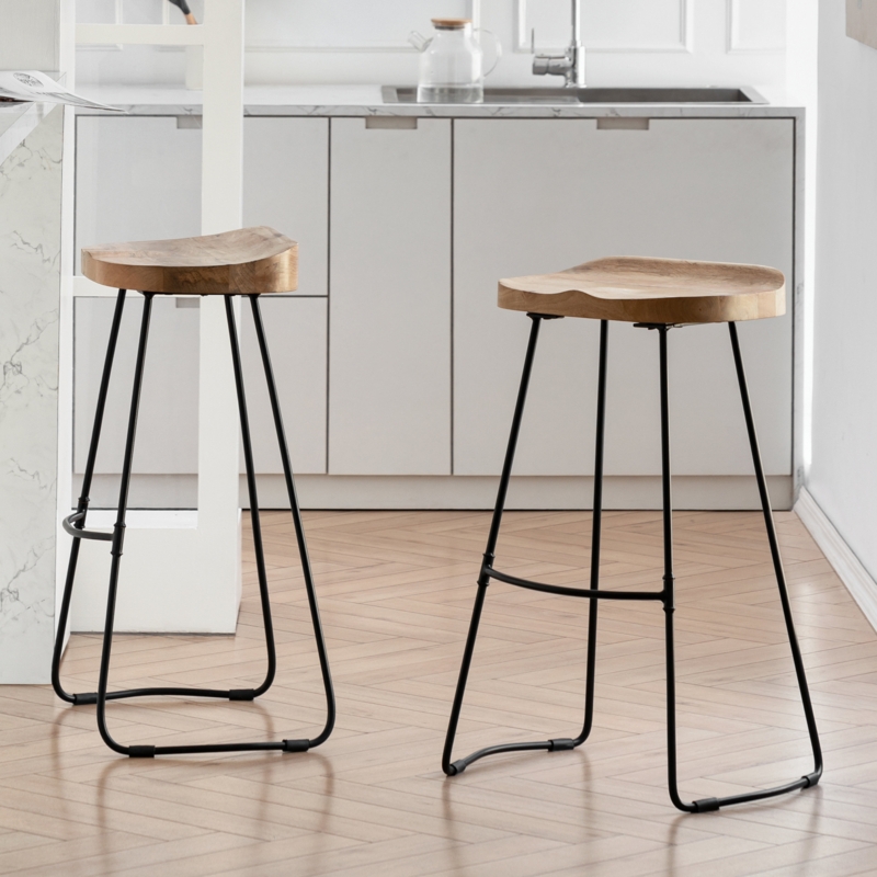 Racette Solid Wood Stool
