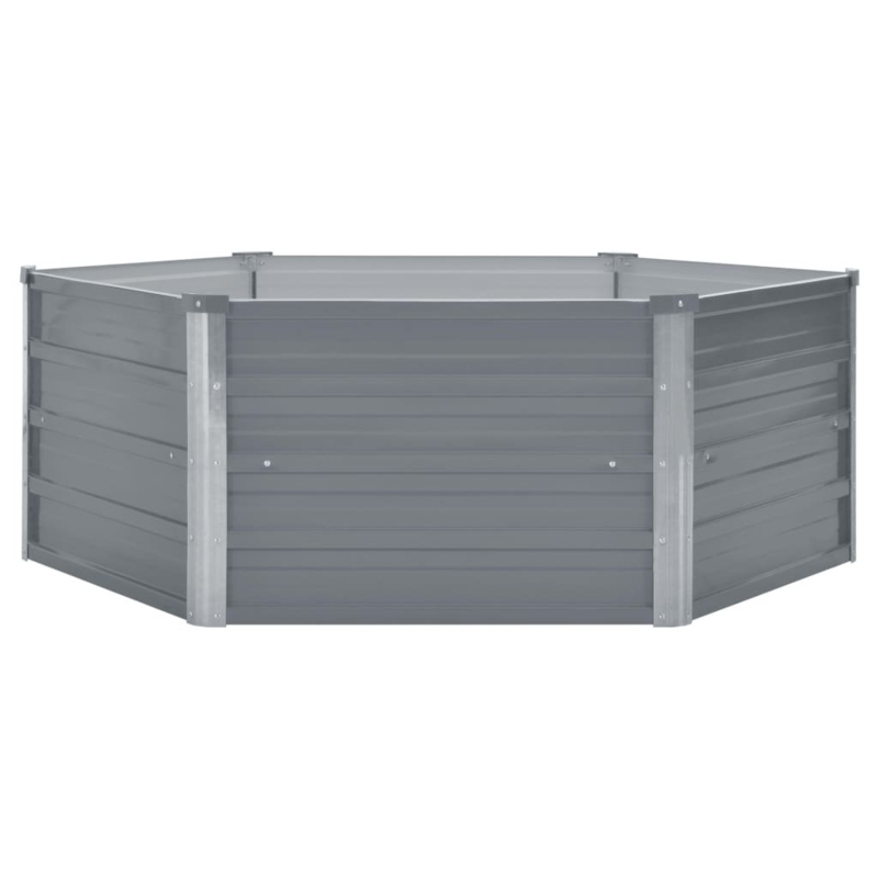 Raised Garden Bed Patio Raised Flower Bed Galvanized Steel Planter