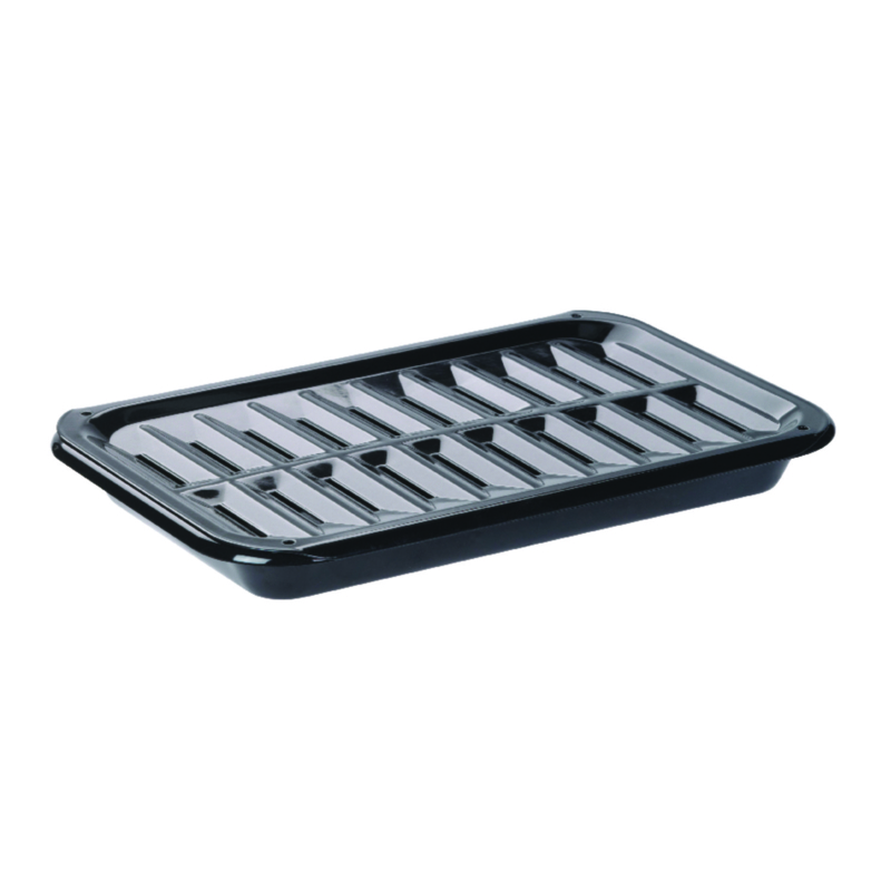 Range Kleen Enameled Cast Iron Broiler Pan with Rack