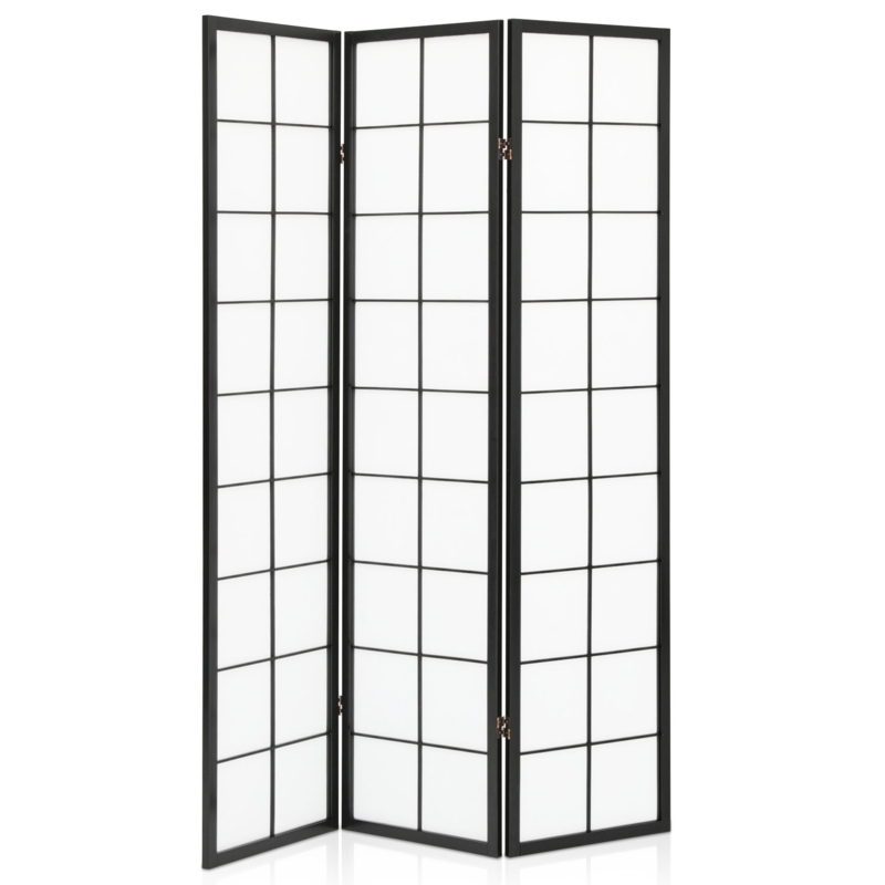 Raylei Foldable Room Divider, 3 Panel Portable Privacy Screen Freestanding Partition for Home